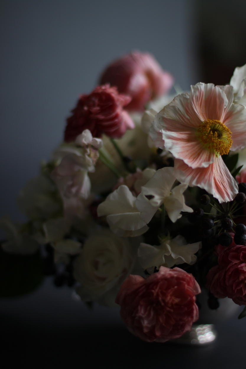 Pink Rose + Poppy Still Life // The Nouveau Romantics // Austin Wedding Planning and Event Design Studio