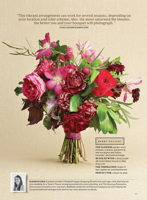 Souther Living Weddings Magazine feature // Bouquets by The Nouveau Romantics // Austin Wedding Planning and Event Design Studio