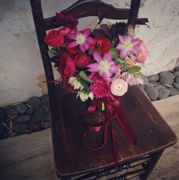 Berry Bridal Bouquet // The Nouveau Romantics // Austin Wedding Planning and Event Design Studio