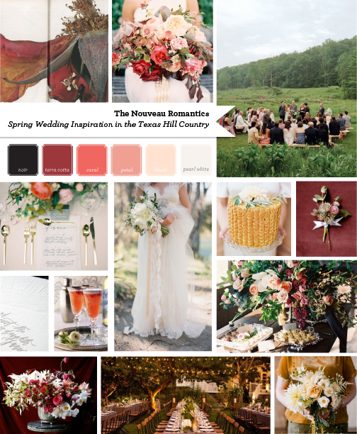 Spring Wedding Inspiration // Garnet + Amber // by The Nouveau Romantics // Austin Wedding Planning and Event Design Studio