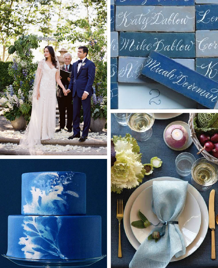 Blue Wedding Inspiration // The Nouveau Romantics