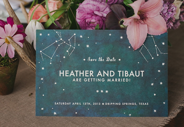 Astrological Wedding Save the Date // by The Nouveau Romantics