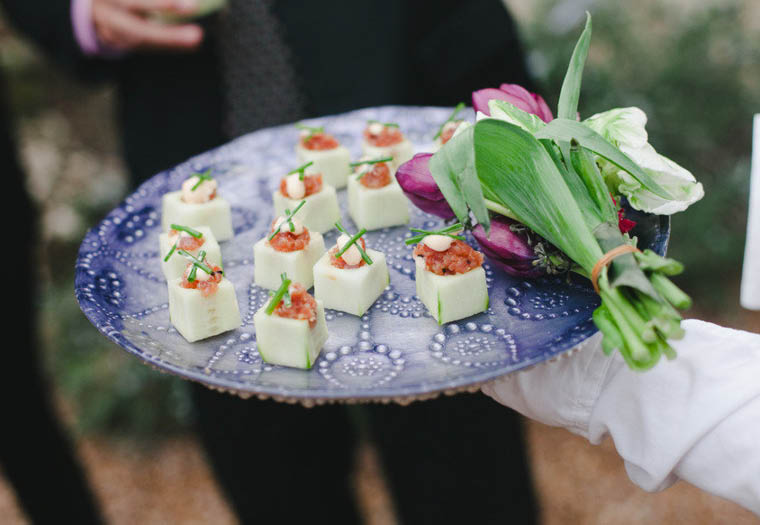 Cooling Cucumber Cubes with Tuna-Avocado Tartare and Sriracha Aioli // by Kurant Events // photo by The Nichols // The Nouveau Romantics // Austin Wedding Planning and Event Design Studio