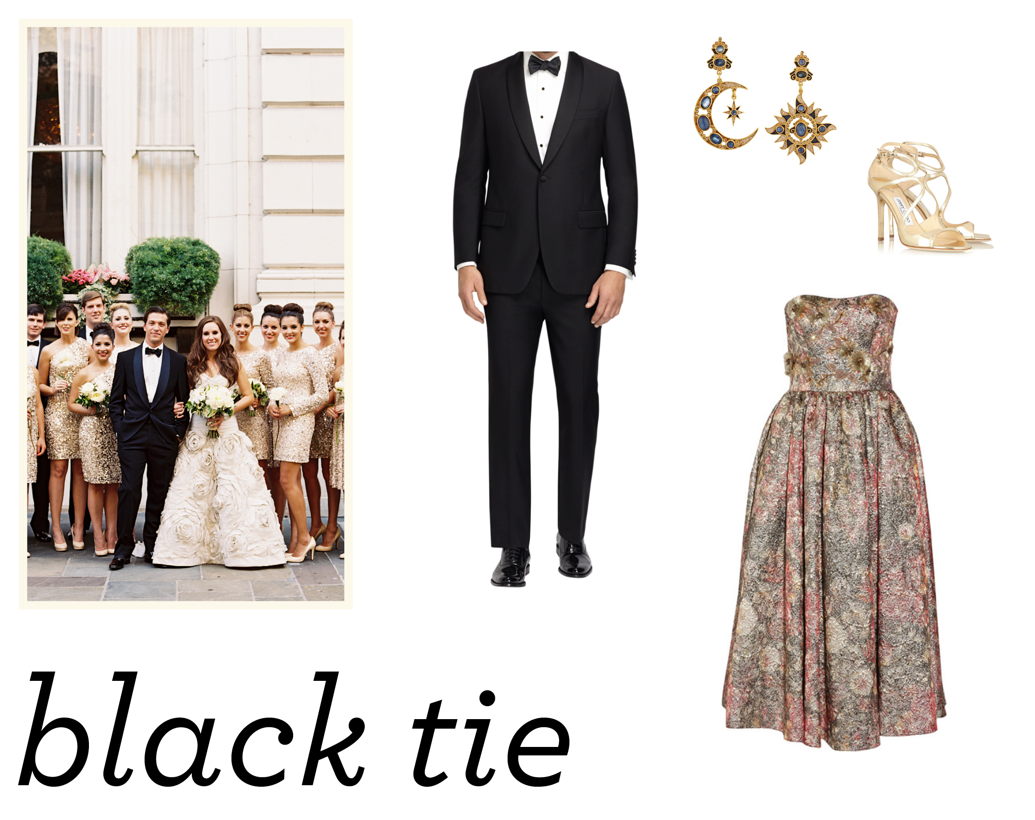 black tie dress code for wedding