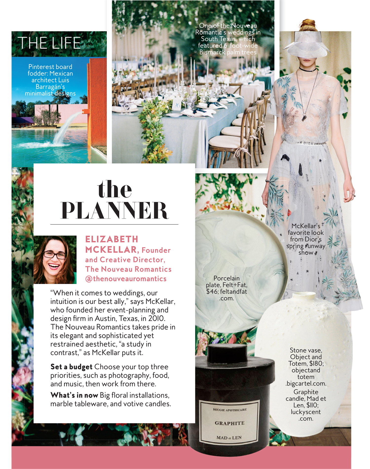 Instyle Magazine // Top 11 Wedding Planning Questions from The Nouveau Romantics