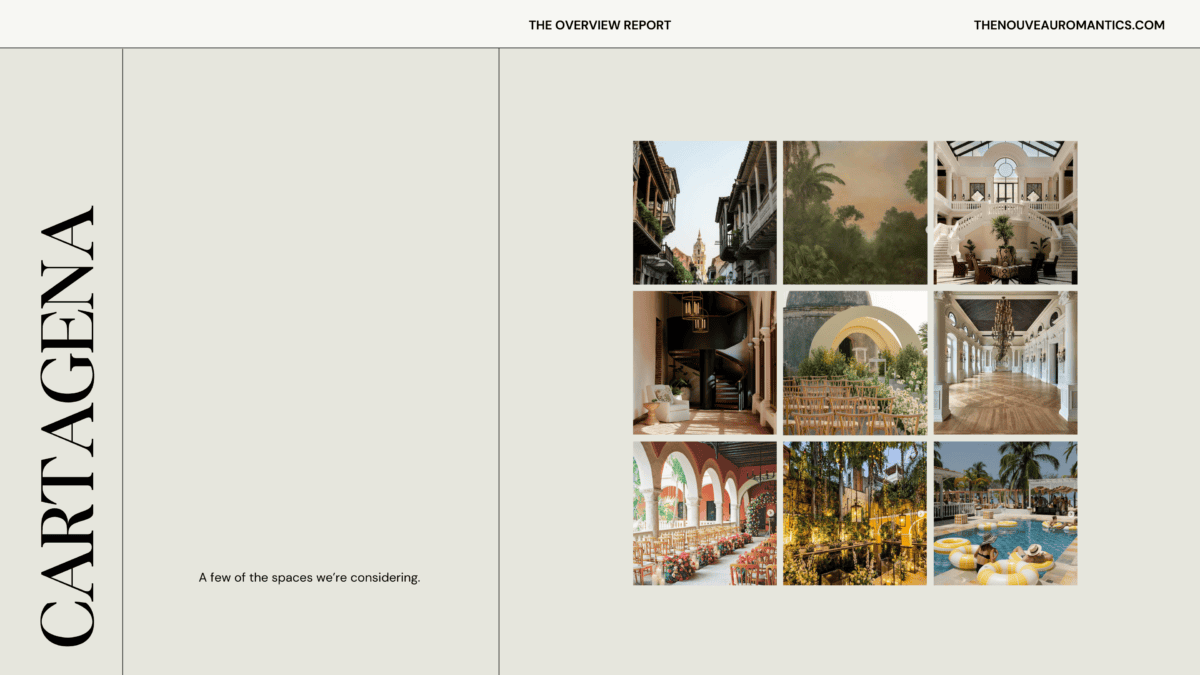 Cartagena Colombia wedding venues and spaces considered